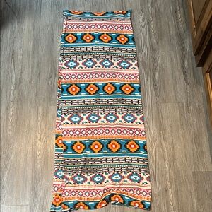 Bella D. Multicolor Geometric Skirt